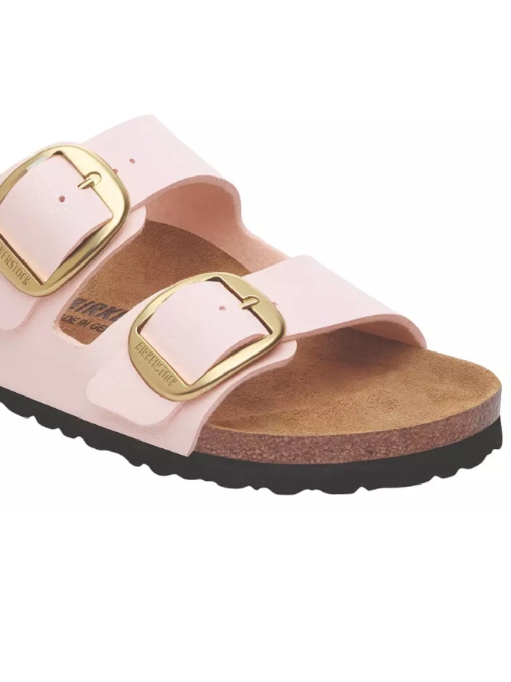 New Birkenstock Arizona Big Buckle Pink Leather Sandals Size 39 (8.5)